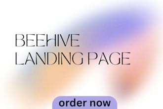 help design beehive landing page