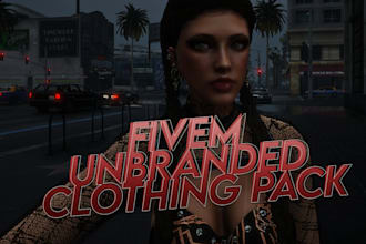 give a custom unbranded clothing pack for your fivem server