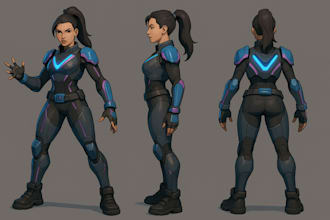 create 3d fortnite character nsfw model game asset with ue5 rig