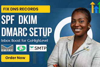 set up spf, dkim, and dmarc for your gohighlevel domain and improve inbox rates