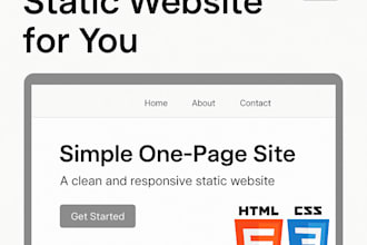 build a responsive static website using HTML and CSS