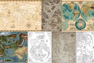 do map illustration map design fantasy map maker cartography city map vector map