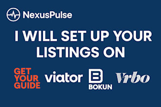 set up your getyourguide, viator, bokun, vrbo