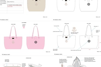 create bag design, bag tech pack of handbag duffle bag backpack tote bag luggage