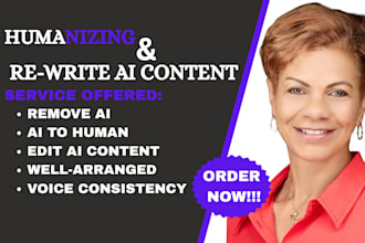 edit, proofread, rewrite fact check and humanize ai chat gpt content as a writer