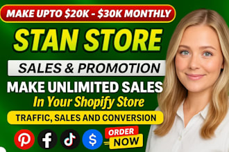 do stan store marketing, stan store sales funnel stan store promotion