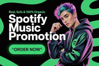 do organic spotify music promotion to boost spotify music for song and album