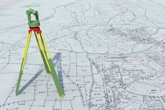 do topographic survey, land surveying map