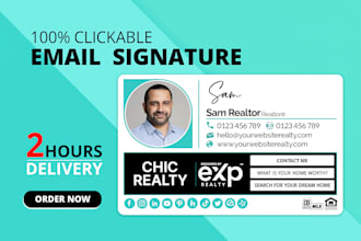 design clickable html email signature animated signature for gmail outlook apple