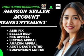 write amazon suspension appeal, poa, reinstate account, asin, or listing