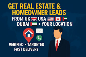 deliver real estate loan and business leads from USA UK canada and more