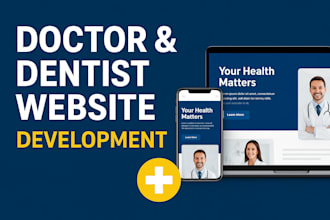 create a modern website for doctors, dentists, and clinics