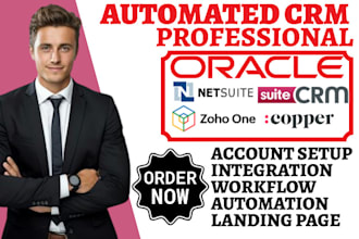setup oracle crm netsuite crm integration suite crm copper zoho one automation