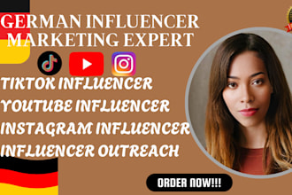 research and deliver targeted german influencers for your niche