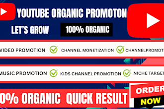 do youtube video SEO channel promotion google ads and monetization organically