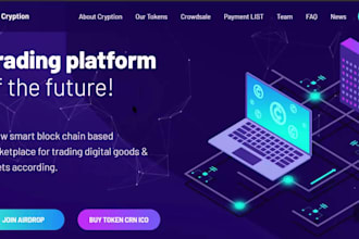 develop crypto launchpad website, ido platform, token presale web3 site