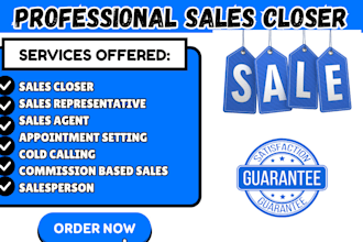 do commission based sales closer salesperson sales representative sales agent