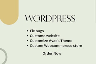 fix wordpress bugs customize avada theme custome sites plugins and woocommerce