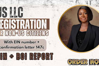 do US llc registration, get ein number for non US resident, itin, boi report