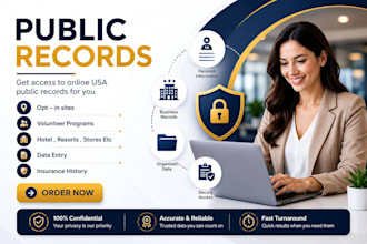 create public records account USA for you