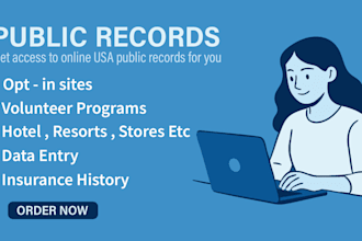 create public records account USA for you