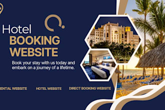 design a hotel booking websit, tour booking, travel agency