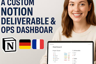 build custom notion deliverable, operations dashboard for canada agency or team
