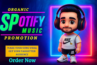 do professional spotify music, album and spotify track promotion