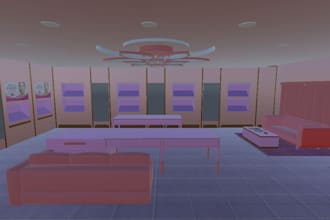 make vrchat world, vrc world, 3d game world, 3d metaverse world, unity blender