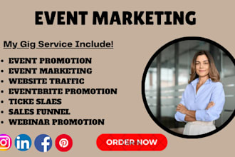 event promotion, eventbrite website promotion webinar, concert, resident advisor