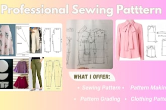 create sewing patterns garment designs digital fabric patterns grading making