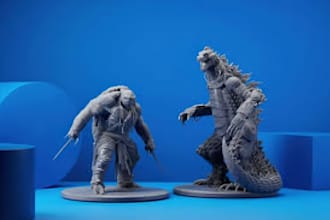 create hard surface 3d sculpts and models for 3d printing
