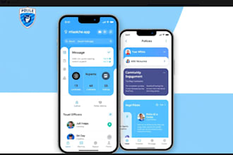create police networking gps navigations app, criminal reporting app, tracking