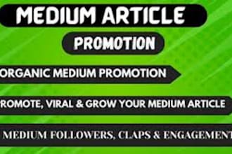do viral promotion on your medium articles