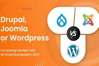 develop wordpress website or joomla website design