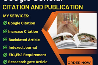 write article research backdate to increase google scholar citation journal
