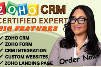 set up zoho crm, zoho one, zoho campaigns, zoho forms and zoho automation