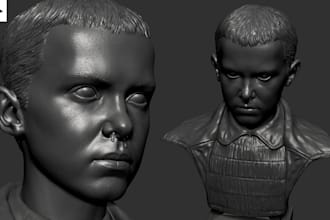 sculpt3d headbust,print and paint 3d tabletop model,minis figurine,3d statue stl