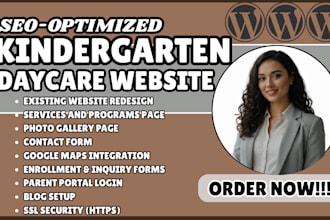 daycare website childcare website nursery website preschool website kids website