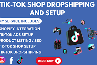 fix setup promote tiktok shop dropshipping tiktok ads manager integrate shopify