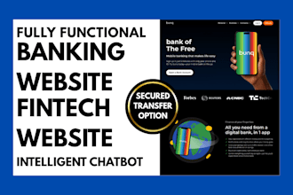 build versatile online banking wallet website fintech loan transfer website
