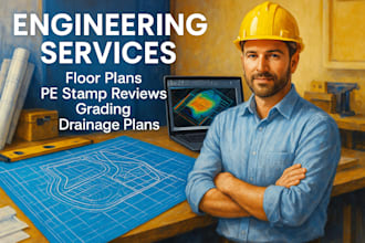 civil eng grading plan drainage plan stormwater plan site plan civil 3d autocad
