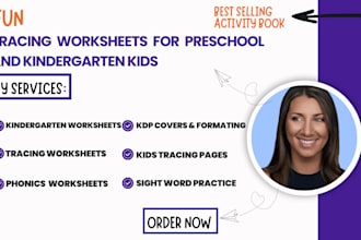 create fun tracing worksheets for preschool and kindergarten kids