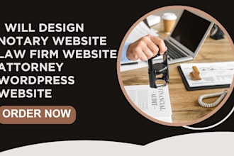 design notary website law firm website attorney wordpress website