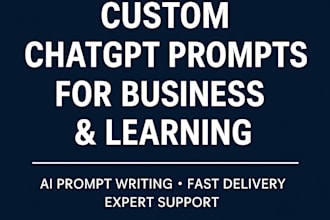create powerful chatgpt prompts and ai content for your business or learn