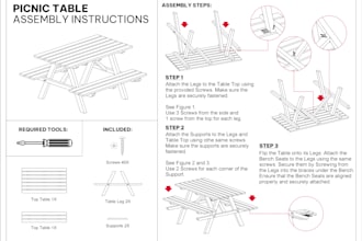 create product manuals and assembly instructions