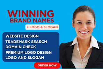 create catchy business name , memorable slogans company, brand or product name