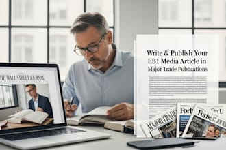 write and publish your eb1 media article in major trade publications