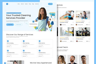 create cleaning company website roofing or office cleaning website
