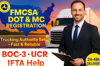 register your fmcsa dot and mc number fast